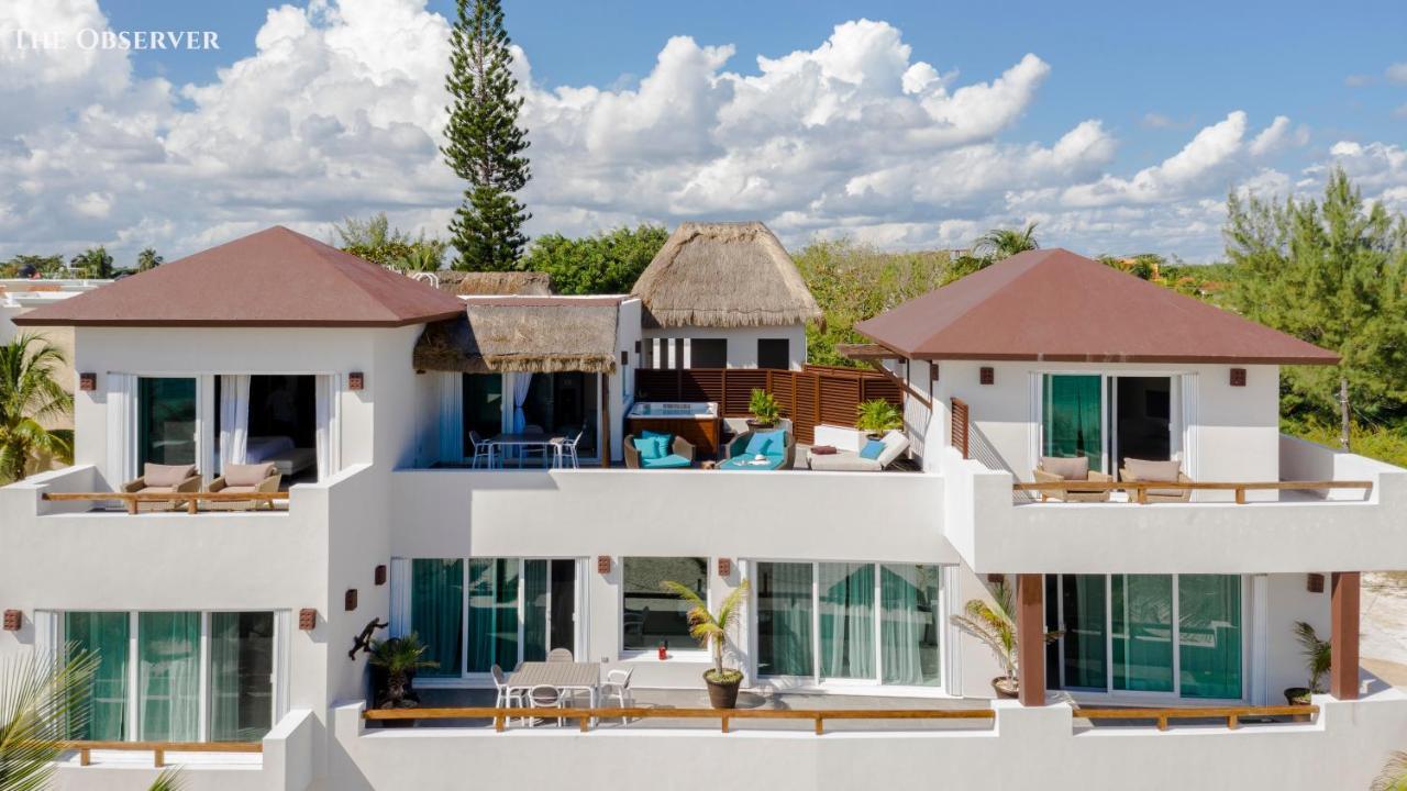 プエルト・モレロス Casa Brisa Y Marヴィラ エクステリア 写真